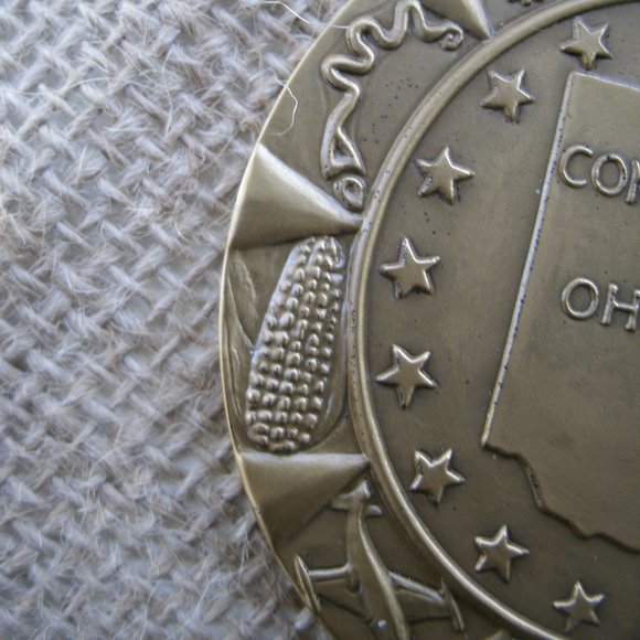 Vintage 1953 Ohio Sesquicentennial Bronze Medal - Picture 8 of 16